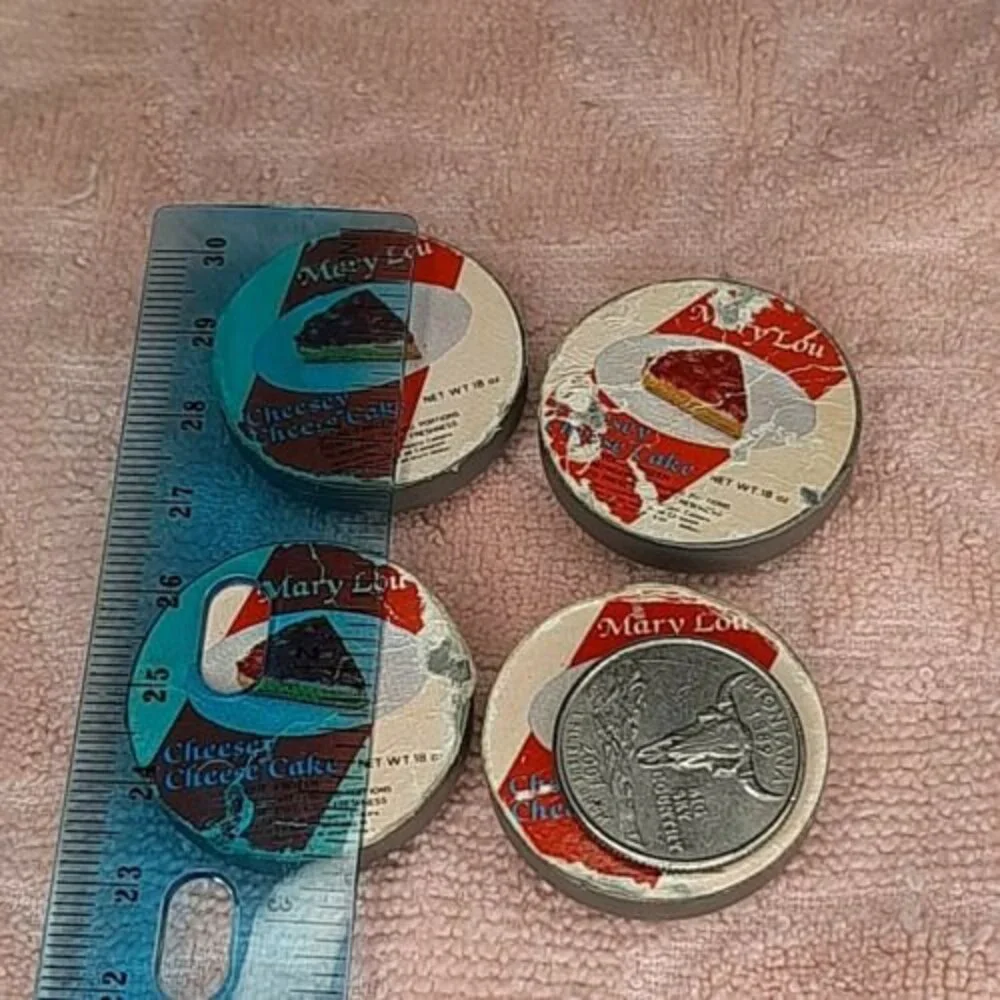 4 Vtg 1980s Mary Lou Cheese Cake Arco Miss Merry Supermarket Grocery Play Food